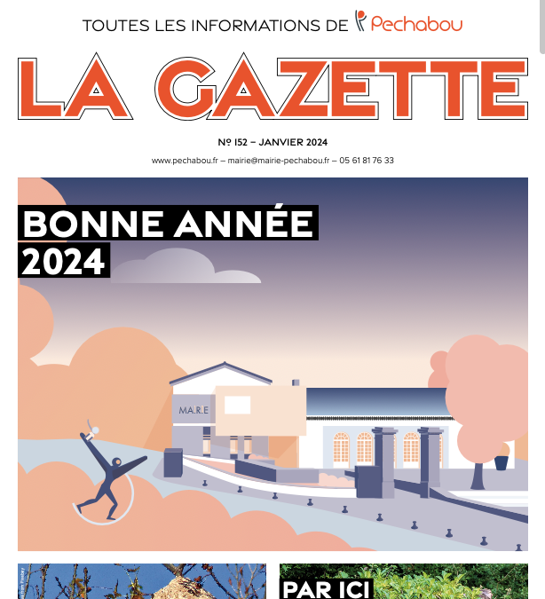 La Gazette de Pechabou janvier 2024