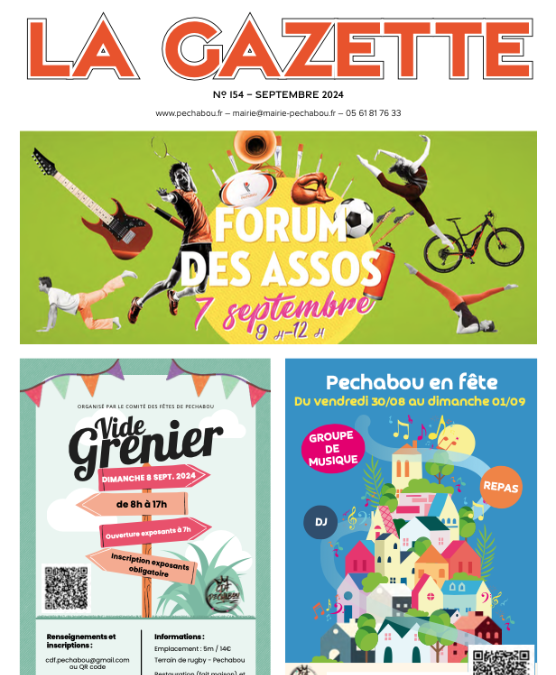 La Gazette de Pechabou septembre 2024