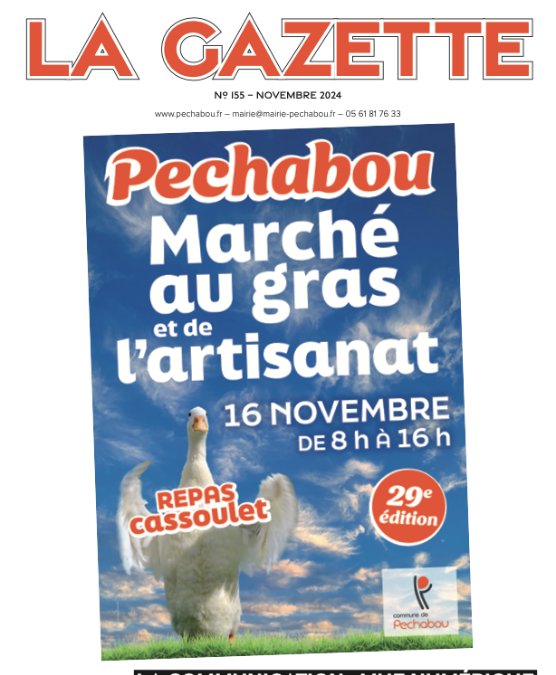 La Gazette de Pechabou novembre 2024