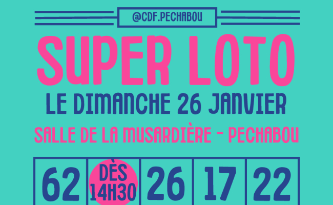 Loto du comité des fête de Pechabou