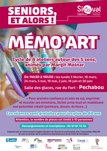 Affiche ateliers Mémo'art