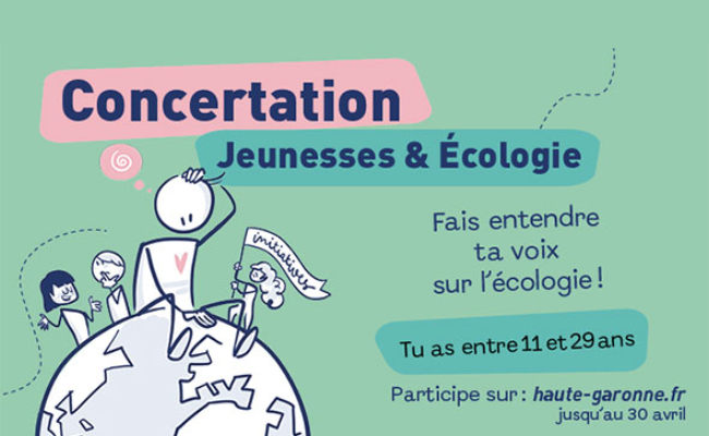 Concertation jeunesse et écologie : donnez votre avis jusqu’au 30 avril